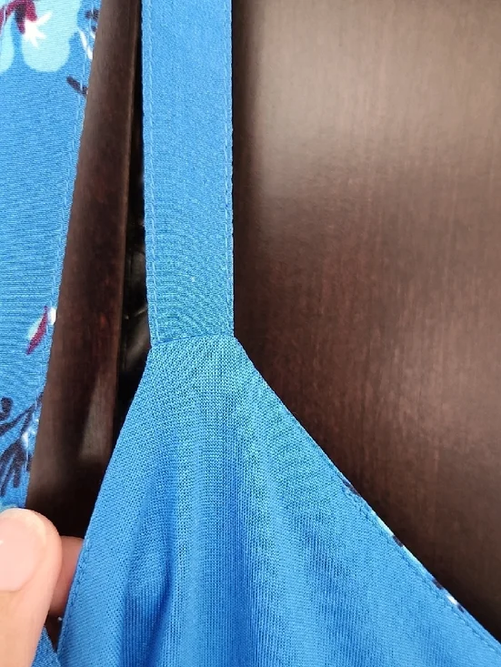 Loft Blue Floral Spaghetti Strap Sundress - Picture 12 of 12